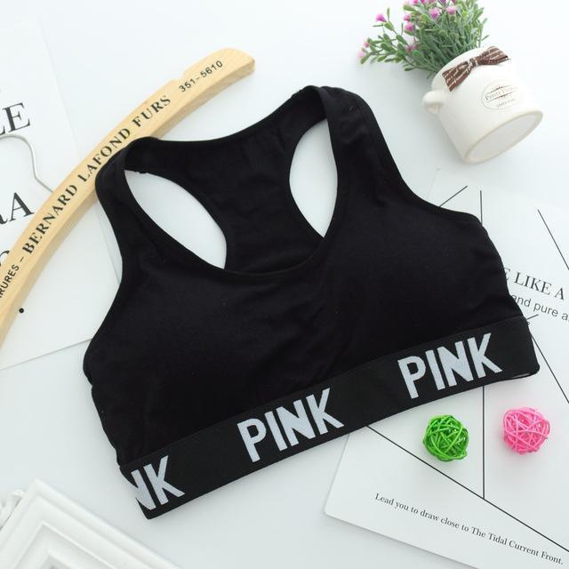 Fitness workout padded sports bra - Pinky solid - quick dry - 6 colors