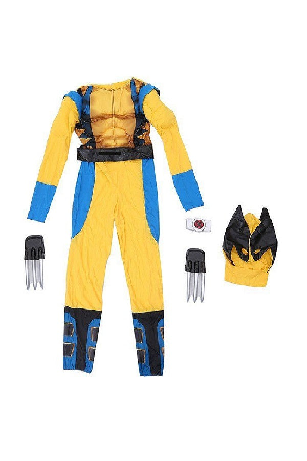 Halloween Deluxe Boys Wolverine Costume-Pinkami