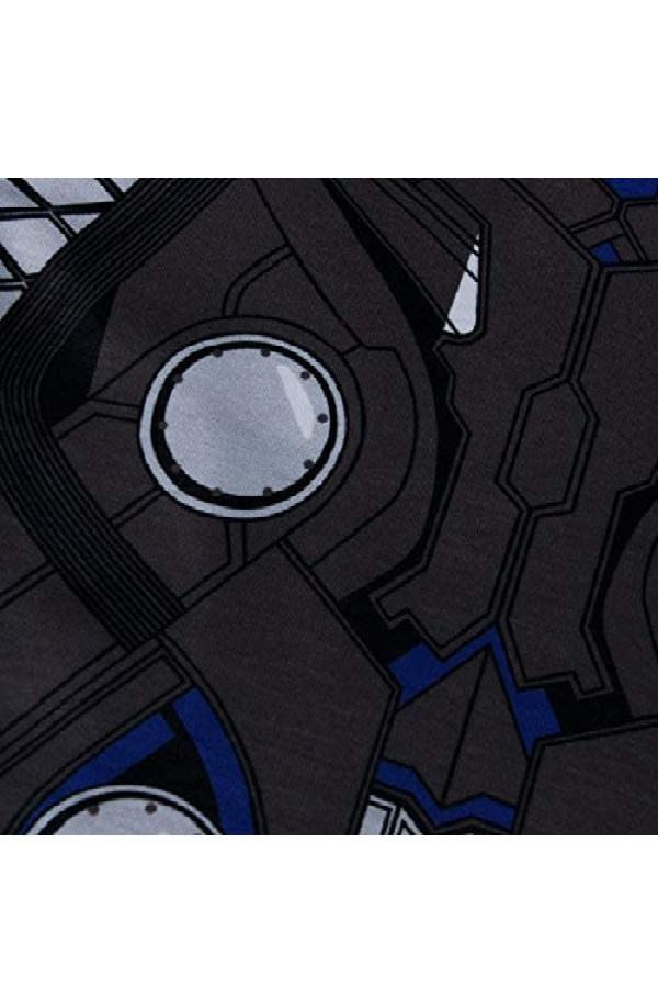 Crew Neck Long Sleeve Thor Halloween Kids Boys Pajama Gray-Pinkami