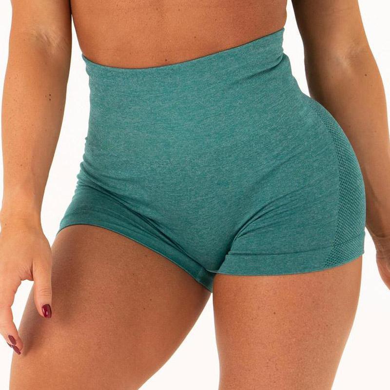 Fitness workout shorts - Sunshine - High waist - Seamless-Pinkami