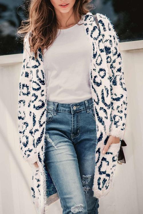 Euramerican Long Sleeves Cardigan-Pinkami