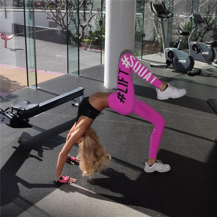 Fitness leggings - High waist - #Lift #Squat - 3 colors-Pinkami