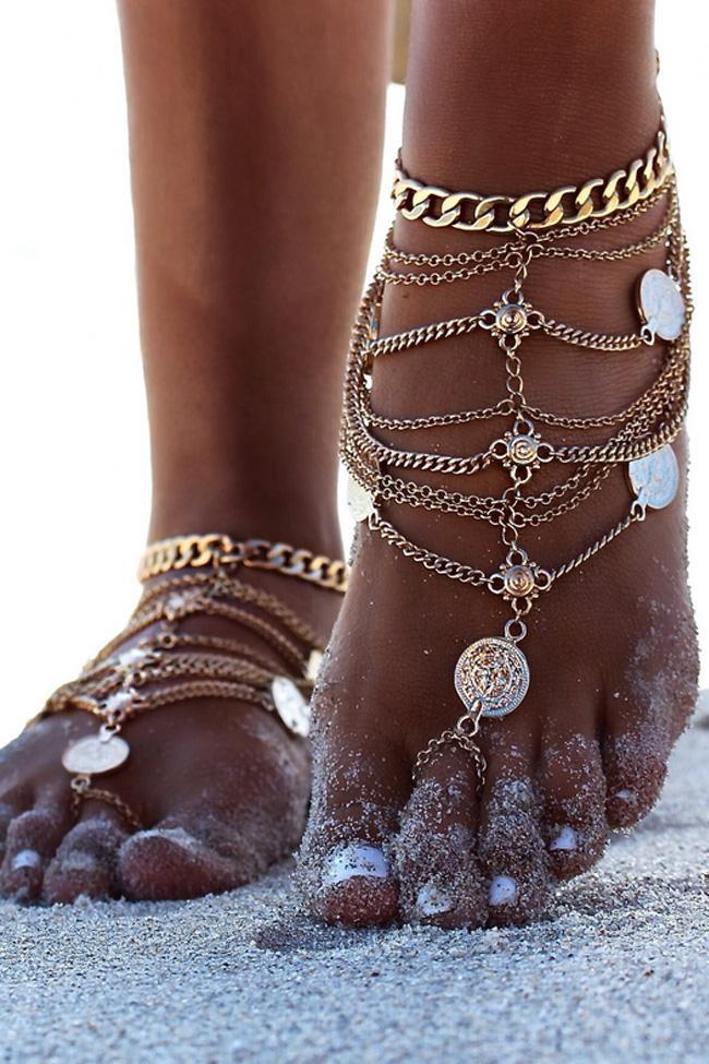 Vintage Anklet Chain-Pinkami