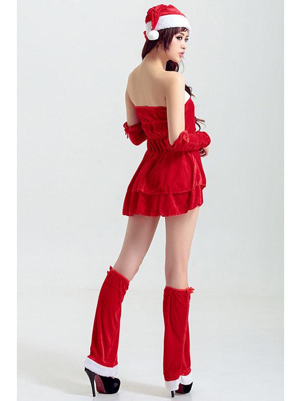 Mrs Santa Claus Dress Sexy Christmas Costume-Pinkami