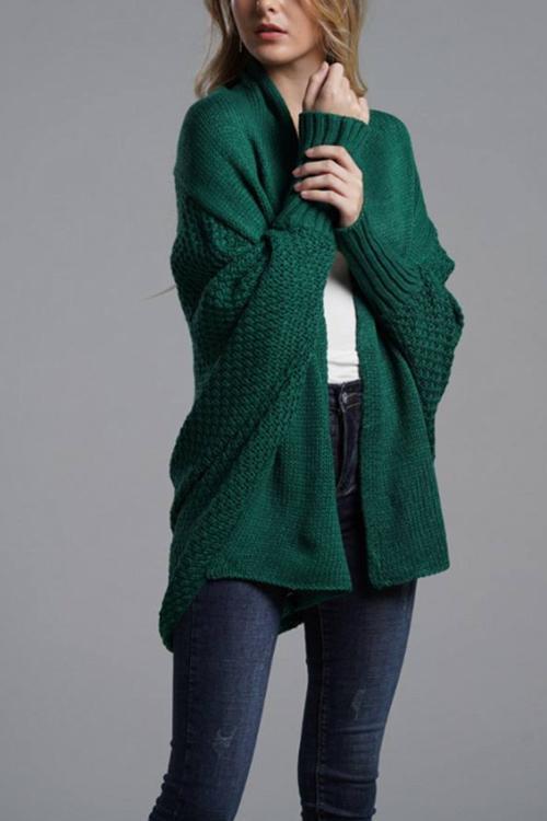 Commuter Bat Sleeve Cardigan-Pinkami