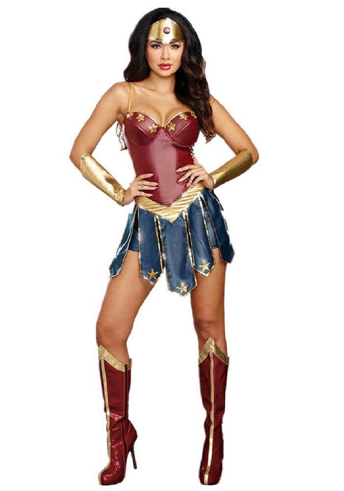Womens Wonder Woman Halloween Costume All Sizes