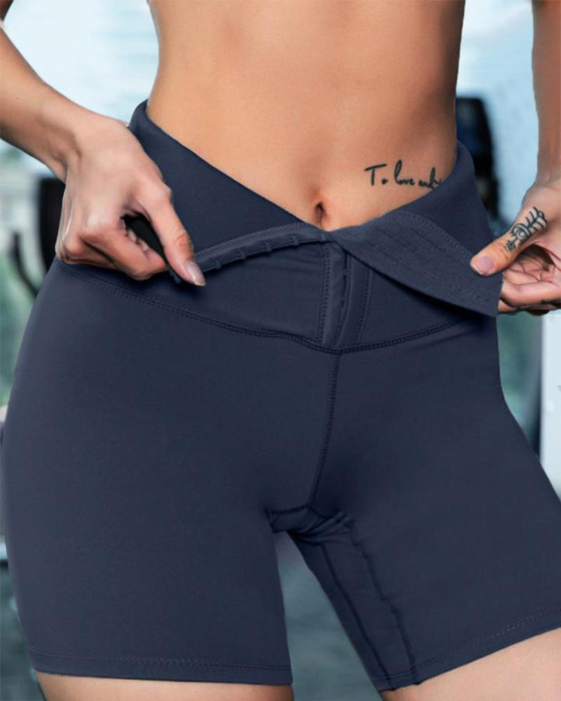 Hook Gridle High Waist Trainer 5'' Biker Shorts-Pinkami