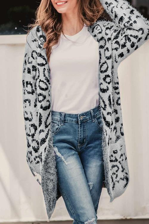 Euramerican Long Sleeves Cardigan-Pinkami