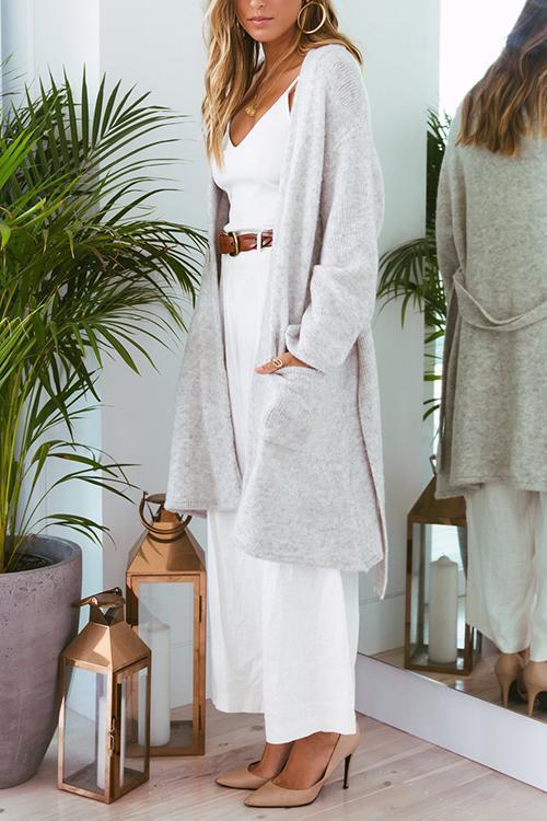 New Pocket Cardigan-Pinkami