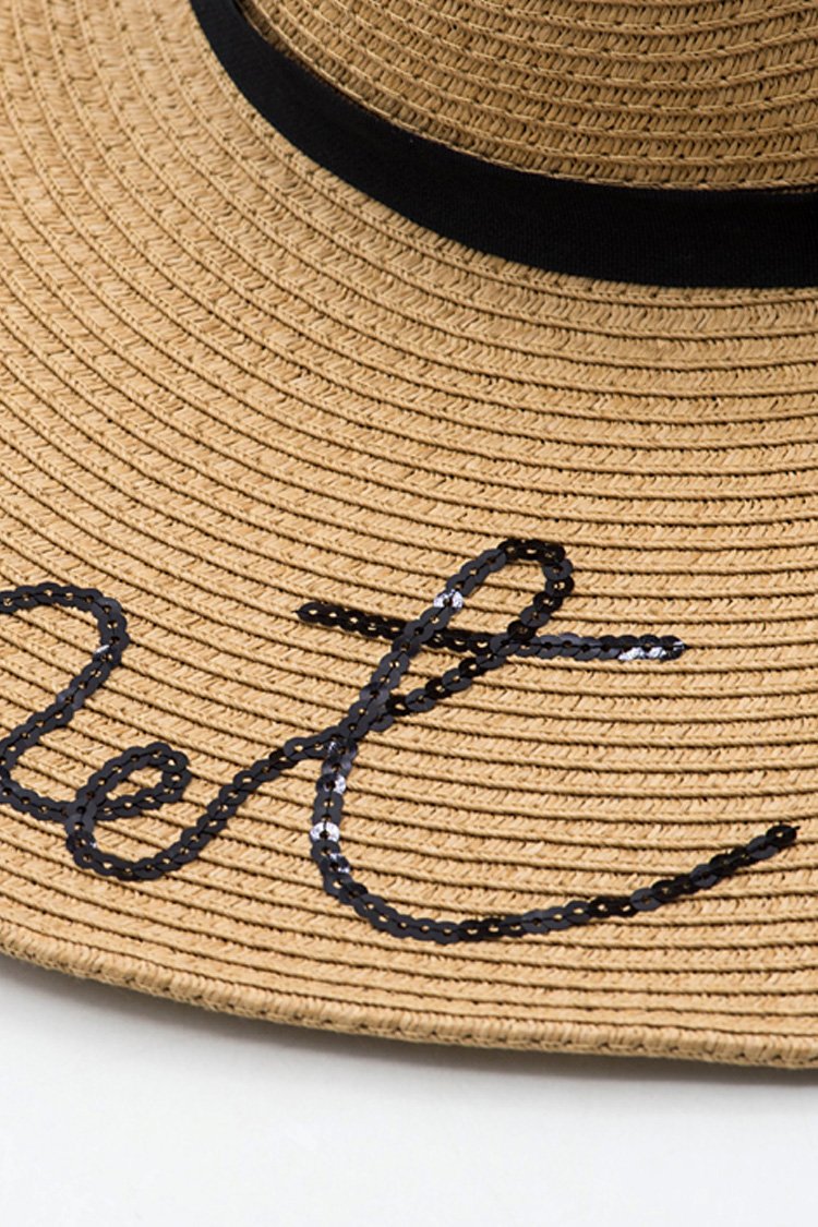 Beach Sequins Sun Hat-Pinkami