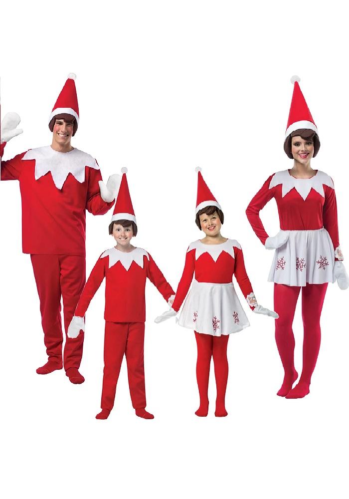 Elf On The Shelf Costume Christmas All-size Family Costume-Pinkami