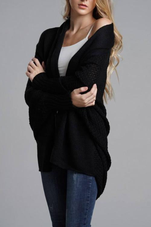 Commuter Bat Sleeve Cardigan-Pinkami