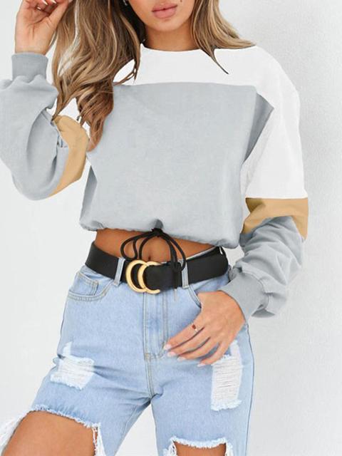 Round Neck Solid Short Sweater-Pinkami