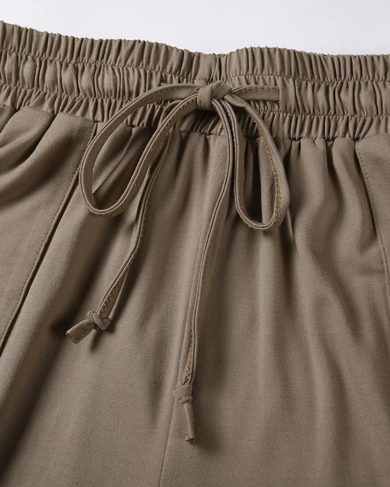 3 pack Drawstring Waist Tank Top & Pants Set