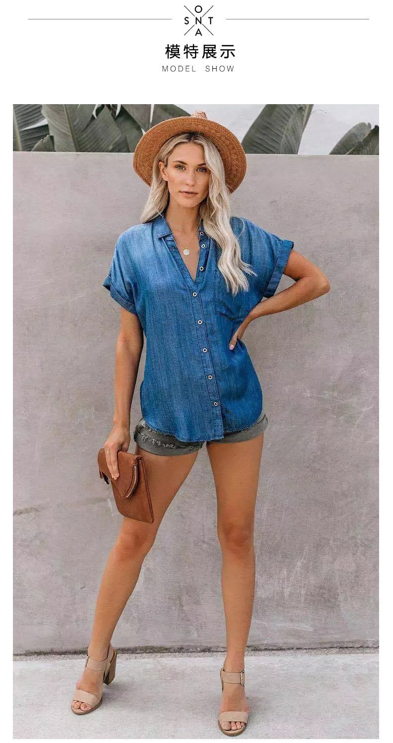 Red Chiffon Floral Print V Neck Half Bow Tie Loose Blouse-Pinkami