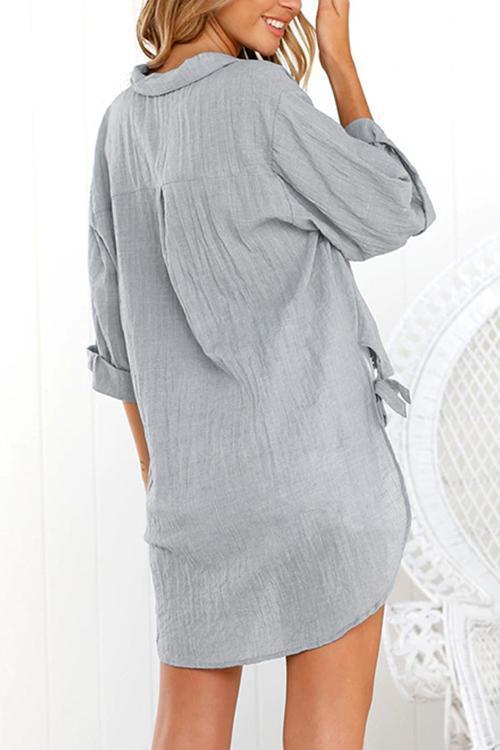 Button Long Sleeves Shirts-Pinkami