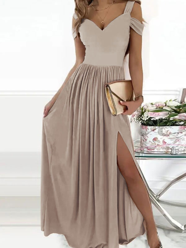 Sexy Off The Shoulder Open Shoulder Long Maxi Dress