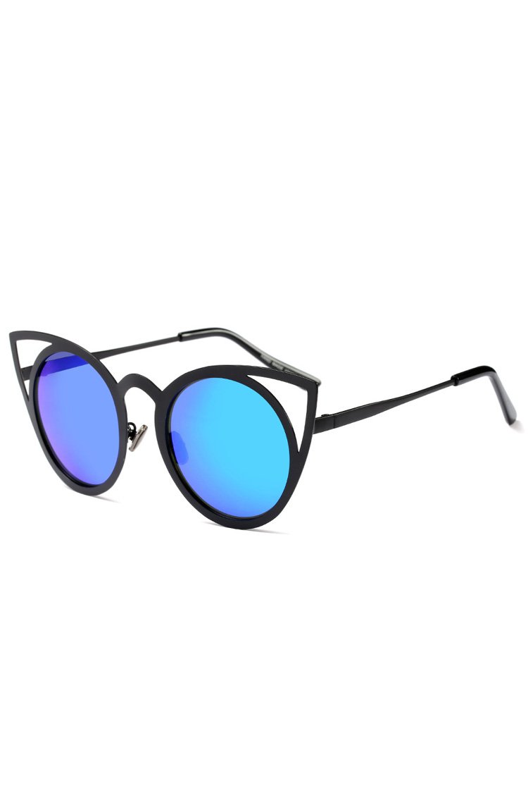 Stylish Mirror Cat Eye Sunglasses-Pinkami