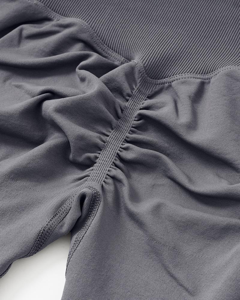 Scrunch Butt Lifting High Waist Sports Biker Shorts-Pinkami