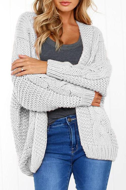 Batwing Sleeves Sweaters-Pinkami