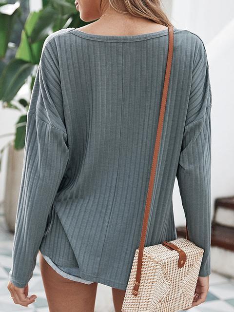 Casual Loose Button Cardigan Sweater-Pinkami