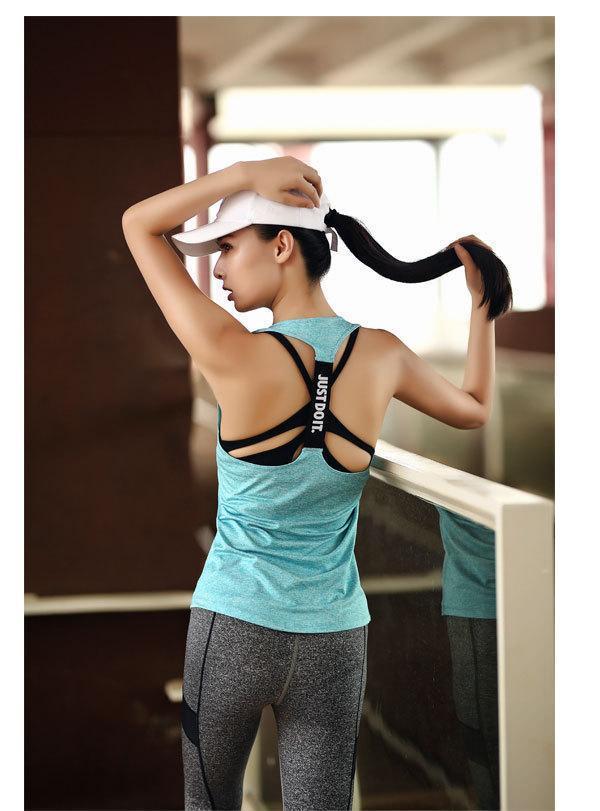 Fitness tank - Just do it - quick dry - 7 colors-Pinkami