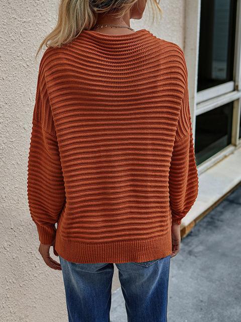 Long Sleeve Knitting Turtleneck Sweater-Pinkami