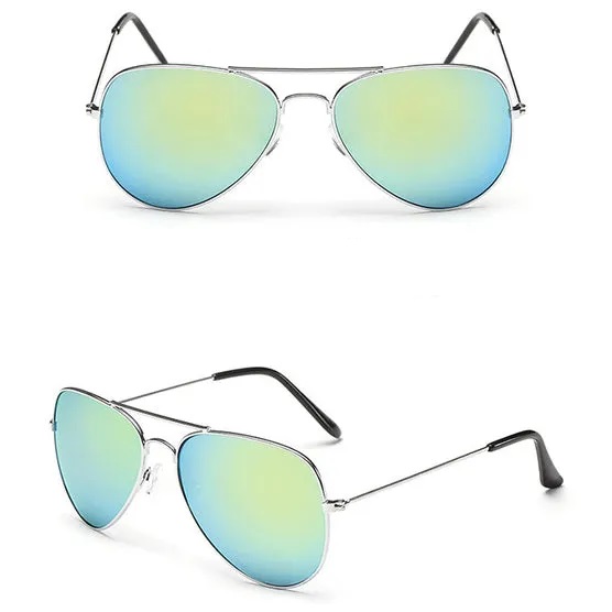 Luxury Style Vintage Mirror Lens Aviator Sunglasses