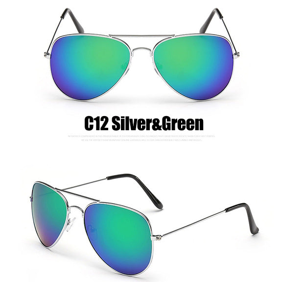 Luxury Style Vintage Mirror Lens Aviator Sunglasses