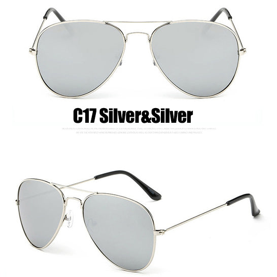 Luxury Style Vintage Mirror Lens Aviator Sunglasses