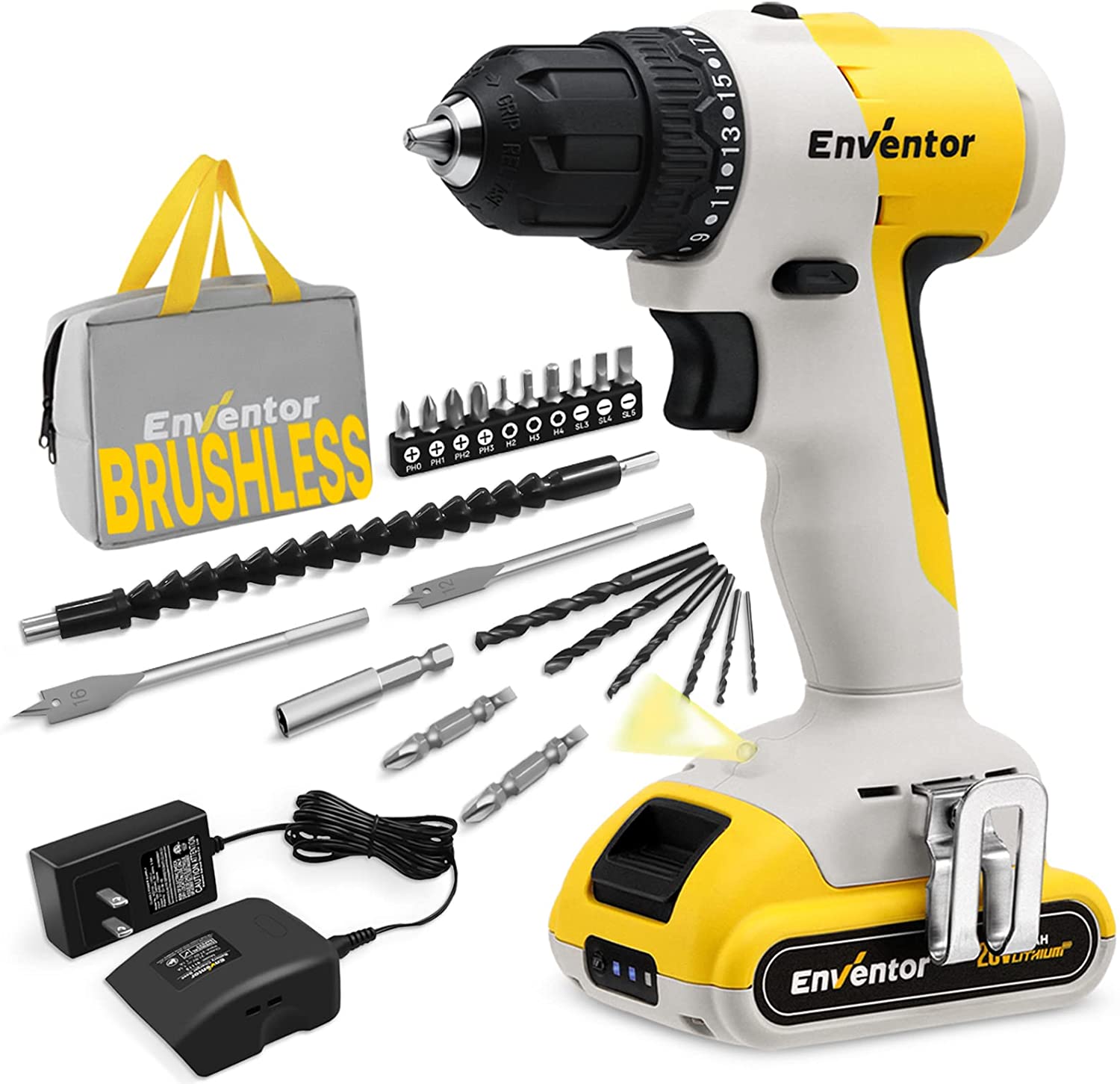 ENVENTOR Brushless 20V 400in-lb Torque 