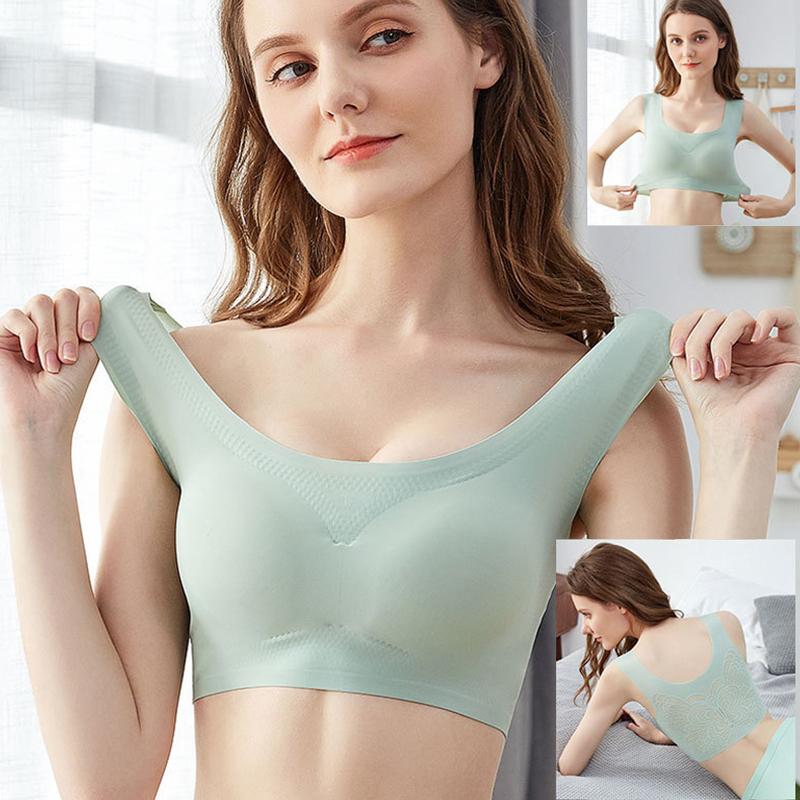 ultra thin plus size ice silk comfort bra