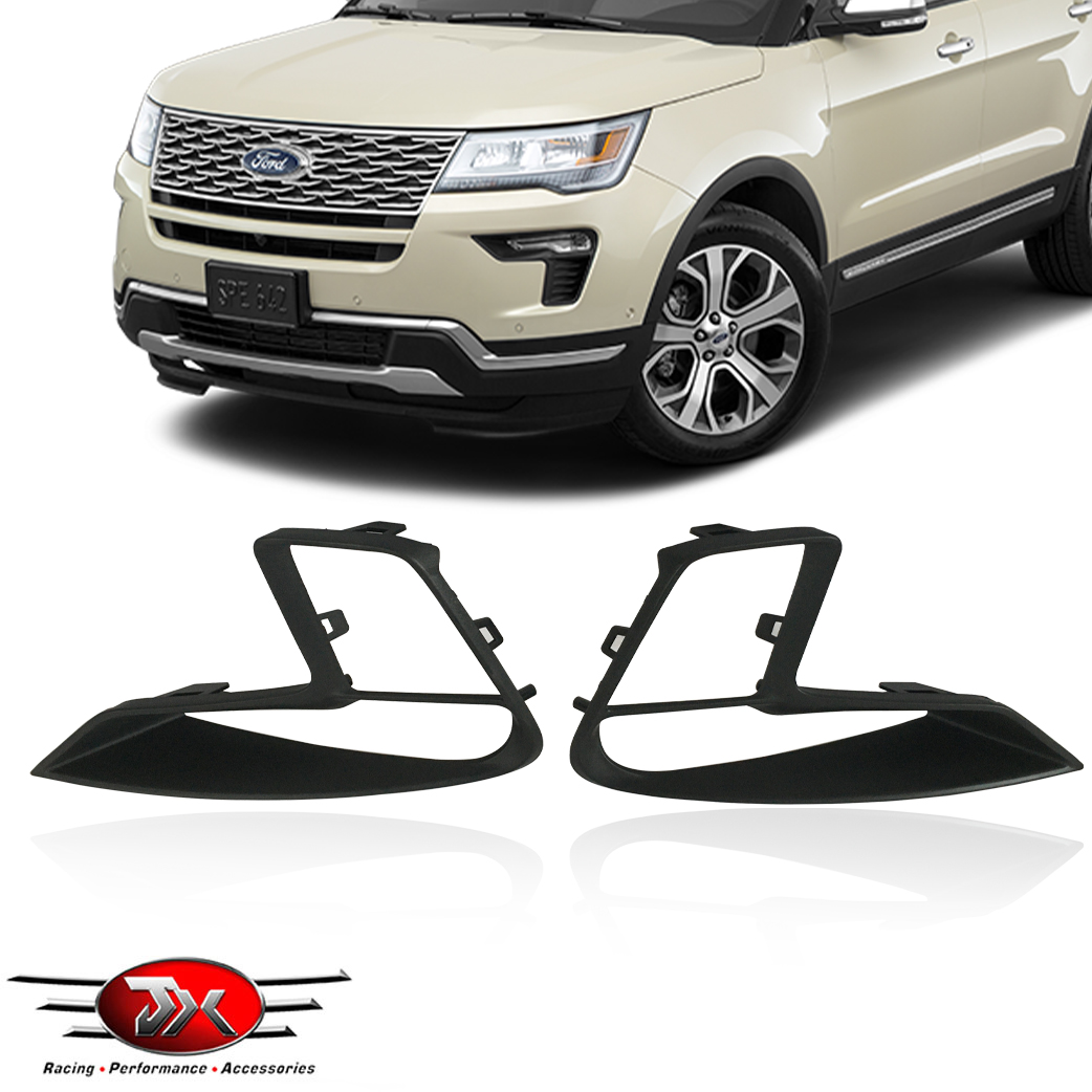Fits Ford Explorer 2018-2019 Front Bumper Lower Fog Lamp Cover Bezel S