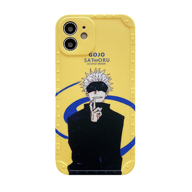 Jujutsu Kaisen Yellow Background Gojo Satoru iPhone case