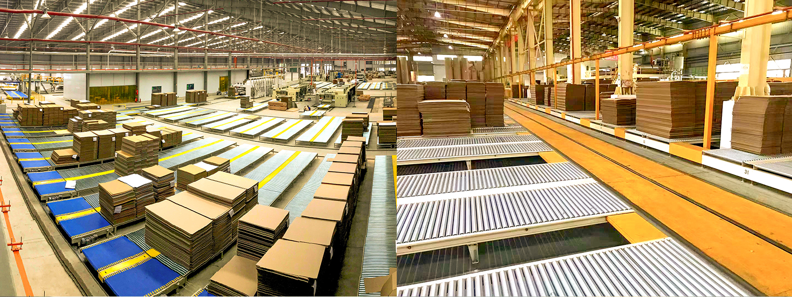 Cardboard Logistics and Storage System for Corrugated Carton Production Line