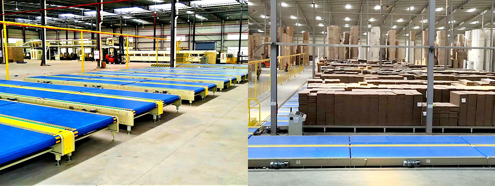 paperboard factory industrial conveyor systems