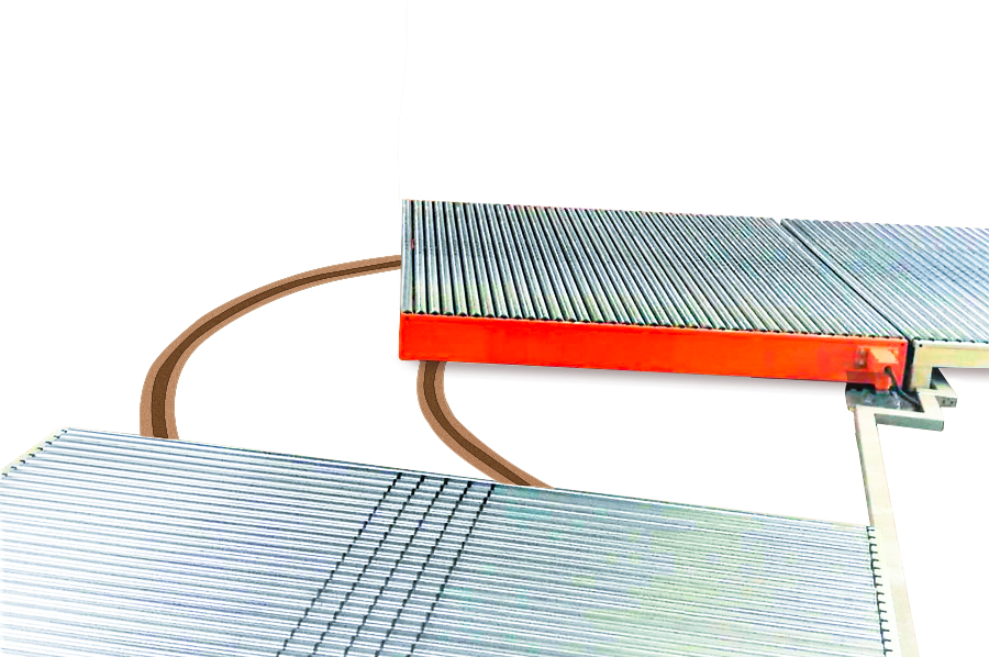 TaiYang Conveyor 90°Roller Turning cart for the corrugated industry