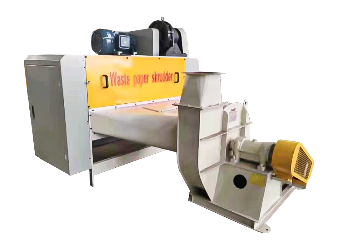 Industrial Shredder for Cardboard and Paper，used for crushing large-sized waste paper and paper cores.