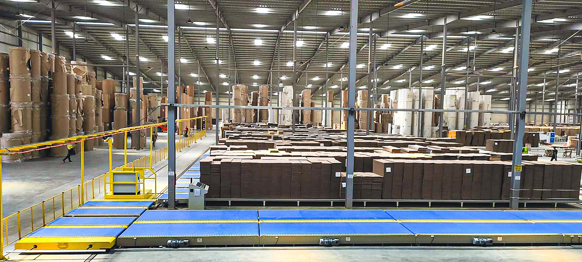 WIP Conveyor line for corrugated paper and cardboard industry