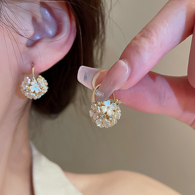 Diamond Pierced Earrings