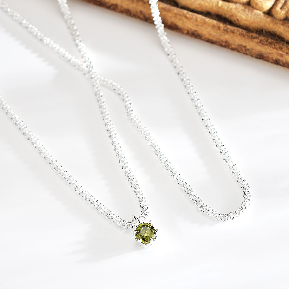 925 Silver Chain Diamond Necklace
