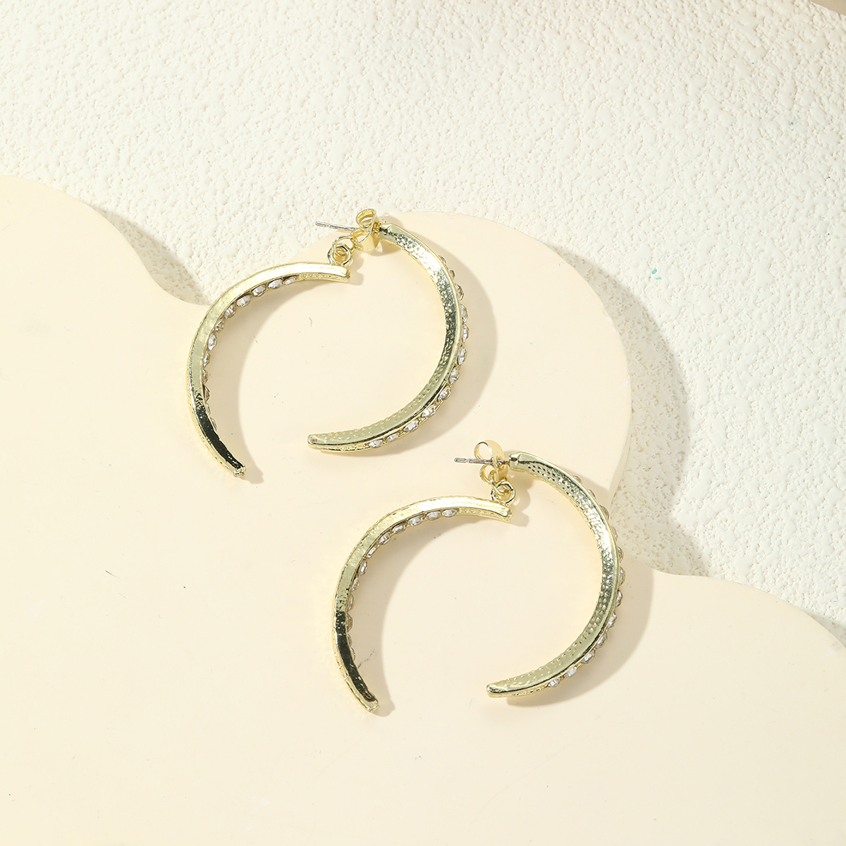   Cross Curved Earrings 