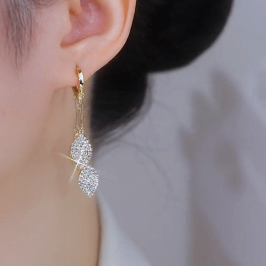 Leaf Tassel Earrings