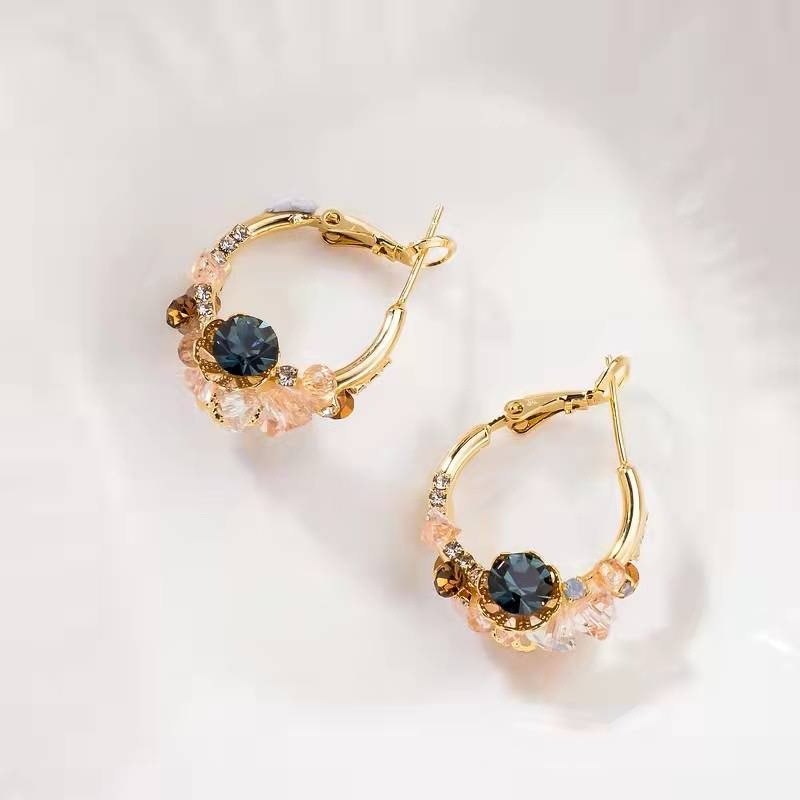 LAST DAY 50% OFF - Gemstone Cluster Earrings（BUY 2 FREE SHIPPING）
