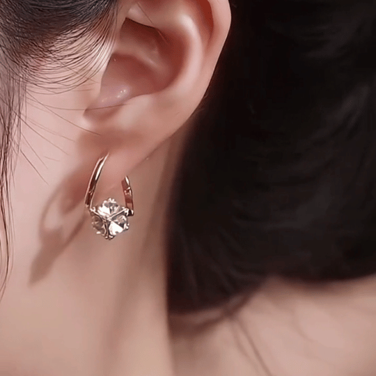Diamond Round Stud Earrings