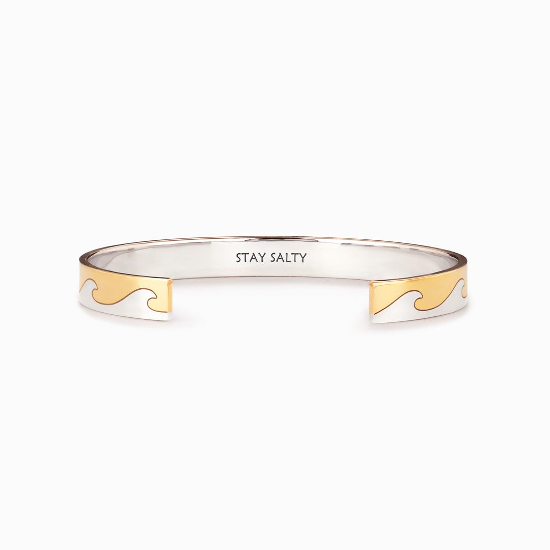 Stay Salty Waves Minimalist Bangle