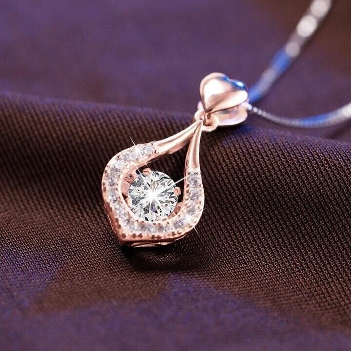 (New Year Sale- SAVE 48% OFF)🎁Perfect Gift - Twinkling Heart Waterdrop Stone Necklace