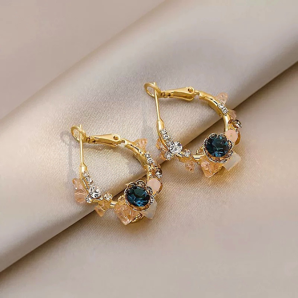 LAST DAY 70% OFF - French crystal petal earrings(Buy 2 Free Shipping)