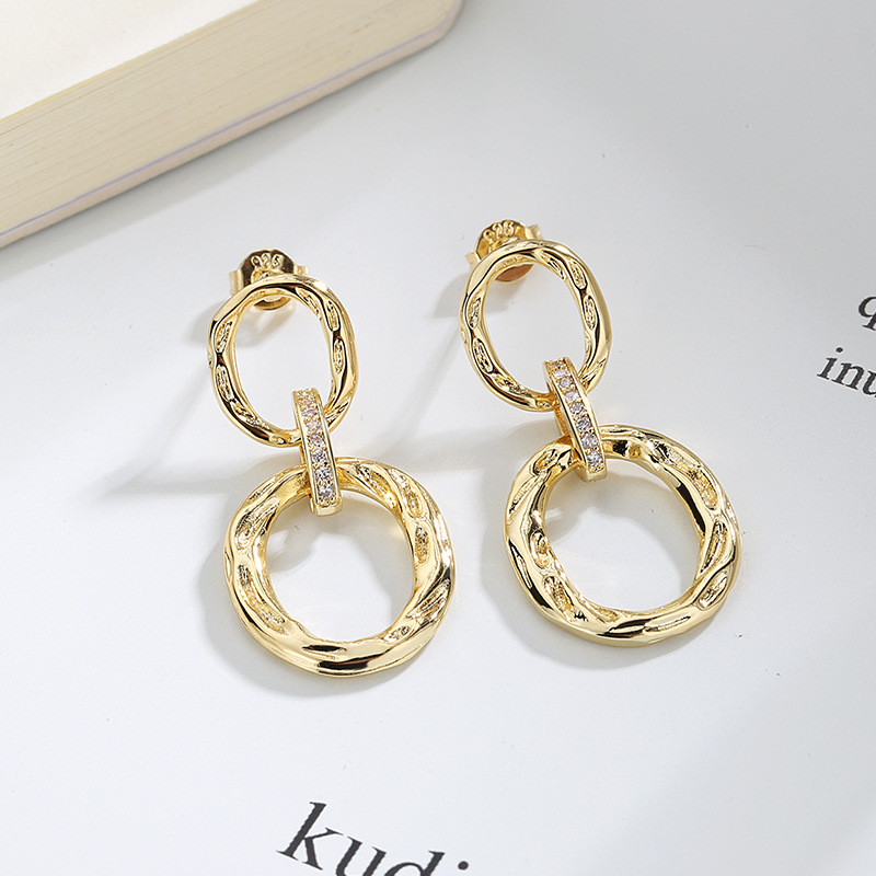 Geometric Circle Pierced Earrings