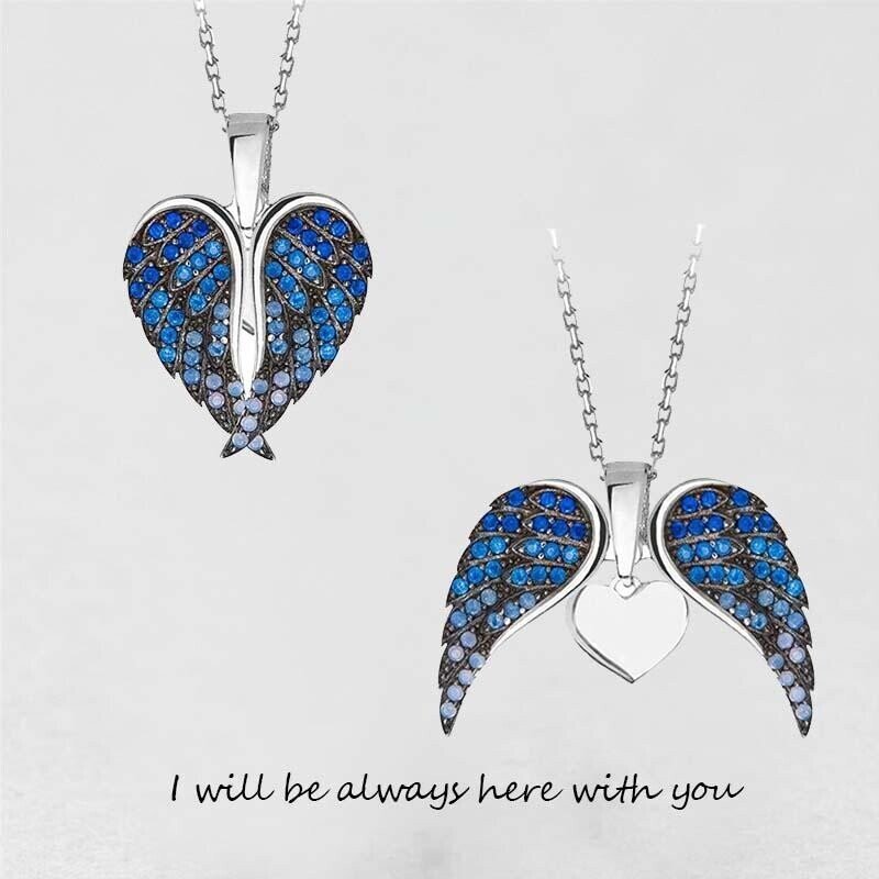 To My Love and Light-I will be always here with you-Guardian Angel Necklace